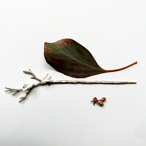 Brosch Hairpin Liberty Swallow - Silver