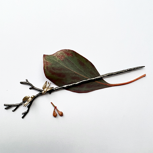 Liberty Swallow Brooch Hairpin - Bronze