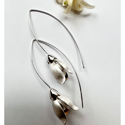 Snowdrops Earrings - Silver/Gold