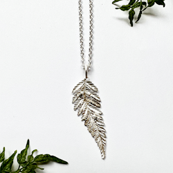 Autumn Fern Halsband - Silver