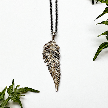 Autumn Fern Halsband - Brons/Guld