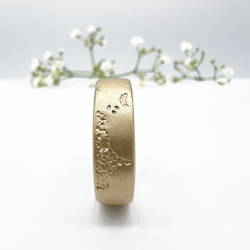 Misty Forest Mens World Ring - 14K Gold