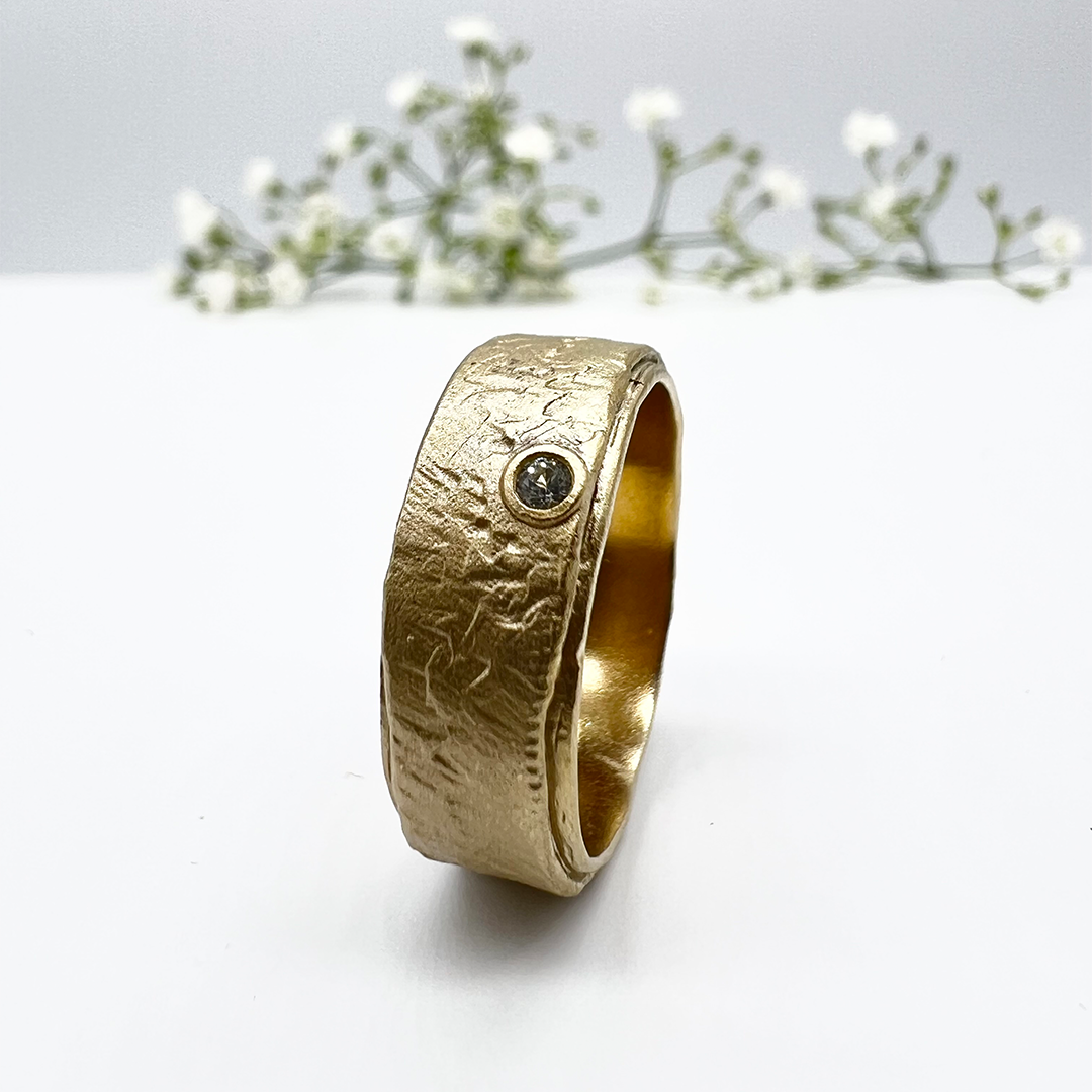 Misty Forest Azure Ring - 14K Gold