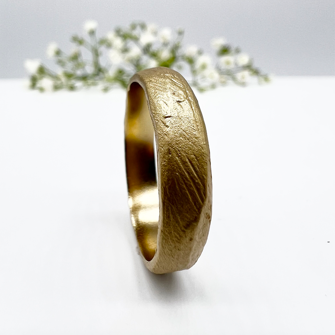 Misty Forest Louie Mens Ring - 14K Gold