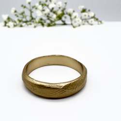 Misty Forest Louie Mens Ring - 18 Karat natürliches Weißgold