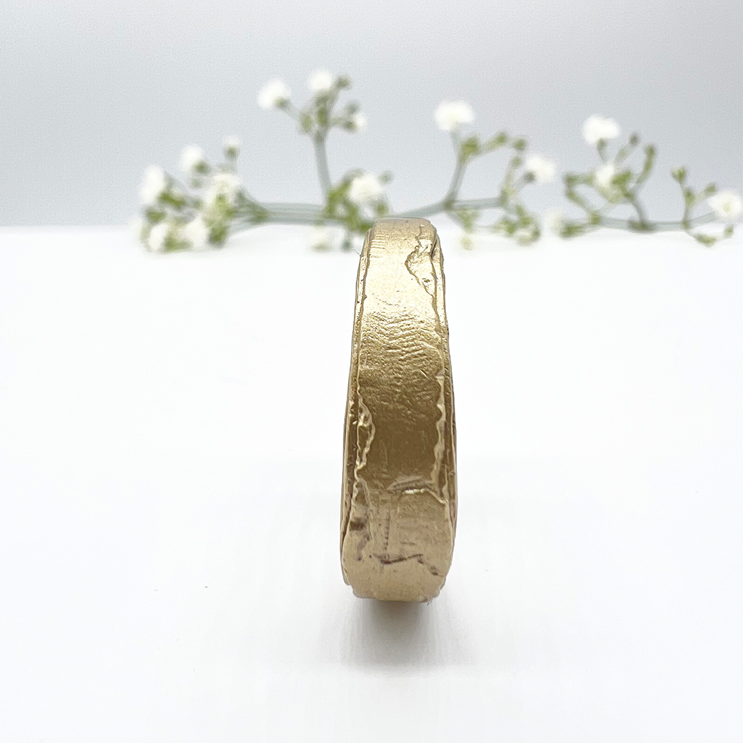 Misty Forest "Natural" Mens Ring - 18K Naturligt Vitguld