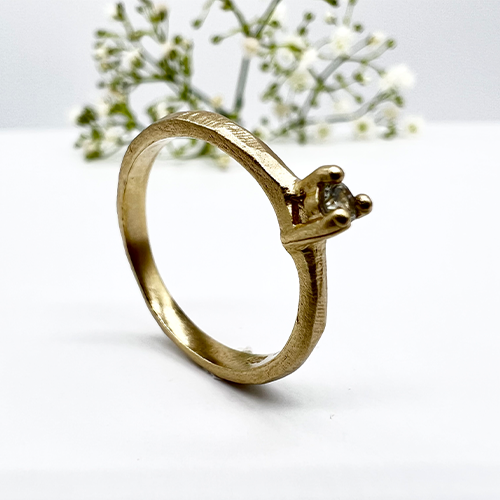 Misty Forest Twig Ring - 14 Karat Gold