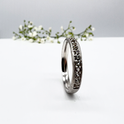 Misty Forest Sparkling Ring - 18K White Gold with Rhodium