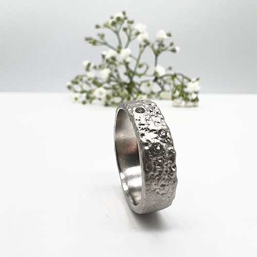 Misty Forest Fields Ring – Silber