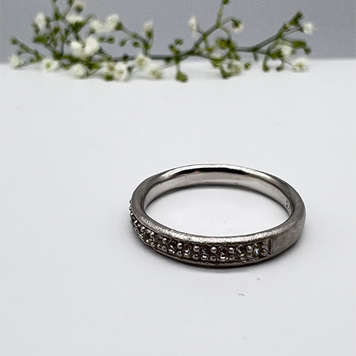 Misty Forest Sparkling Ring- Silver