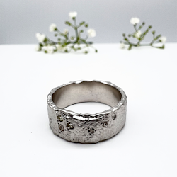Misty Forest Starshine Ring - Silber