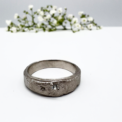 Misty Forest Summer Rain Ring - Silber