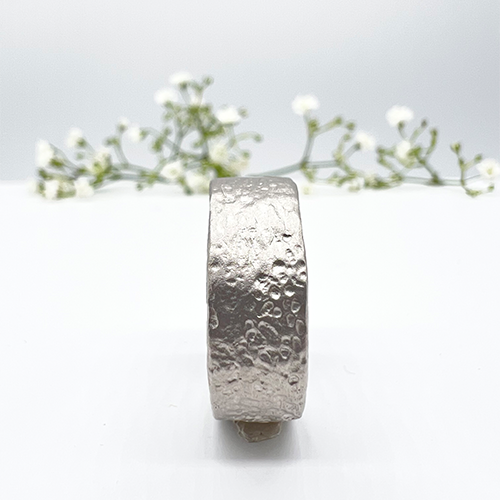 Misty Forest "Cotton" Mens Ring - Silver