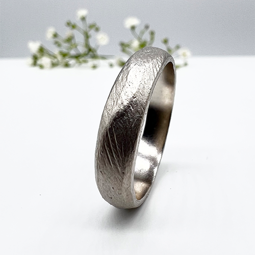 Misty Forest Louie Mens Ring- Silver