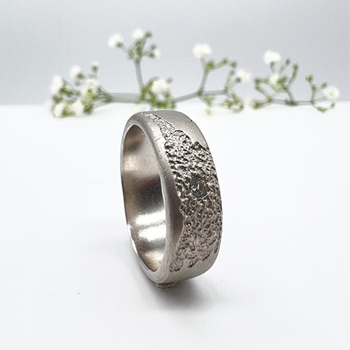 Misty Forest "World" Ring - Silver