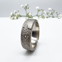 Misty Forest World Ring - Silber