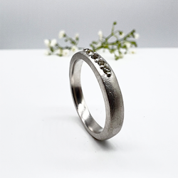 Misty Forest "Water" Ring - Silver