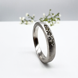 Misty Forest "Water" Ring - Silver