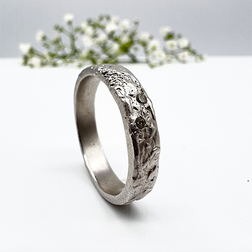 Misty Forest Twinkle Ring- Silver