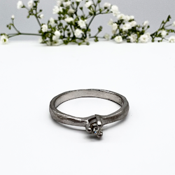 Misty Forest Twig Ring- Silver