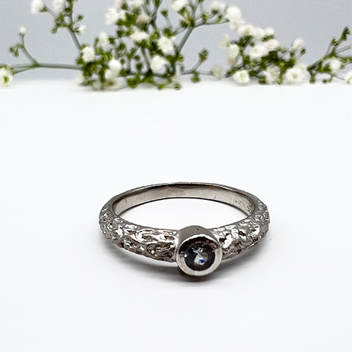 Misty Forest "Mizzle" Ring - 18K Vitguld med Rhodium