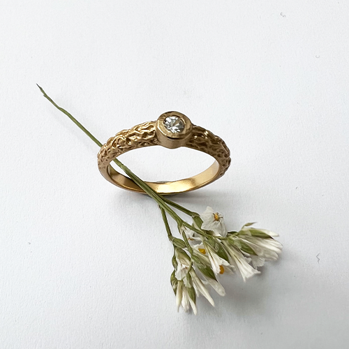 Misty Forest "Mizzle" Ring - 18K Gulguld