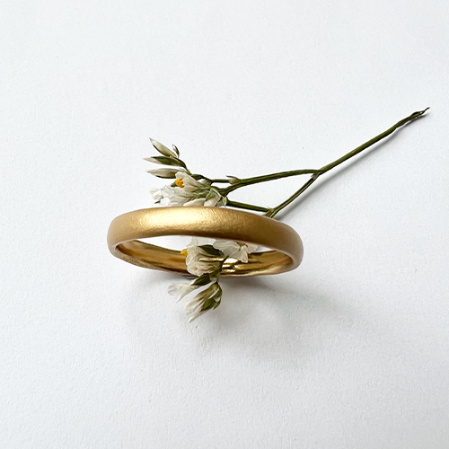 Misty Forest "Plain" Ring - 18K Gulguld