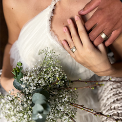 Misty Forest "Azure" Ring - Förgyllt med 14K Guld