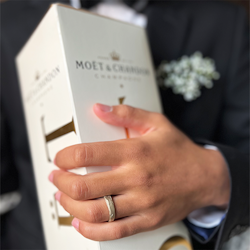 Misty Forest "Natural" Mens Ring - Förgyllt med 14K Guld