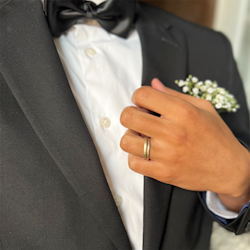 Misty Forest "Mars" Mens Ring - Förgyllt med 14K Guld