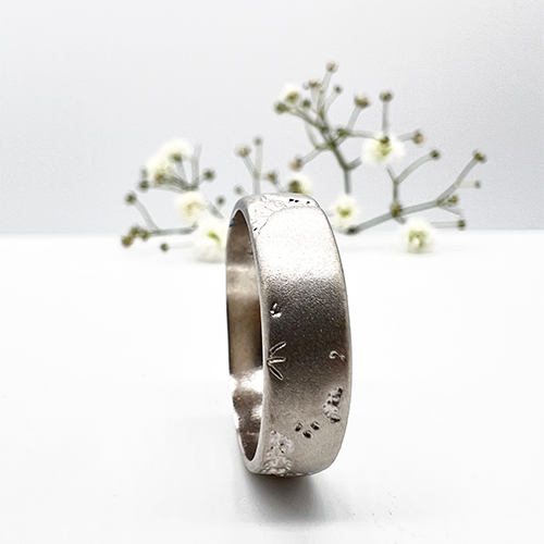 Misty Forest Herre "World" Ring - 18K hvidguld med Rhodium