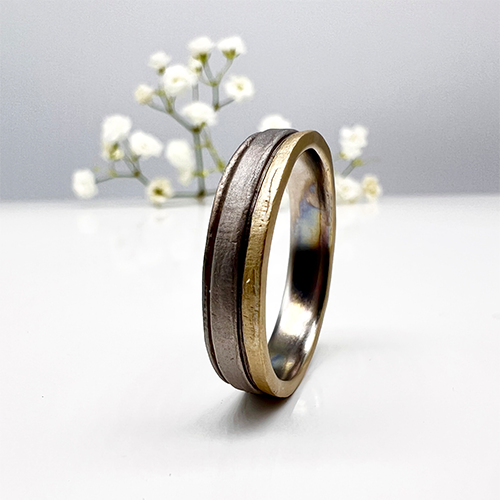 Misty Forest "Creek" Mens Ring