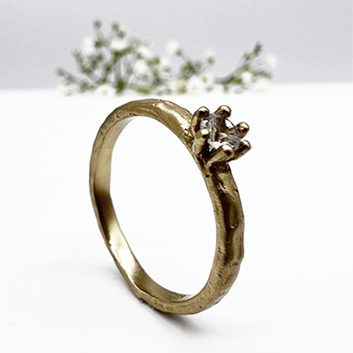 Misty Forest "Raindrop" Ring