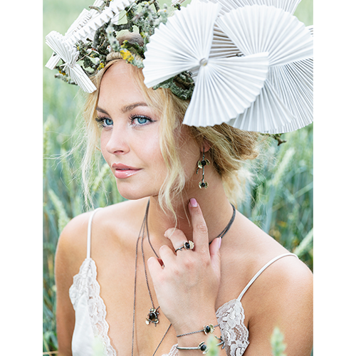 Armband Clouded Apollo Butterfly - Brons/Guld