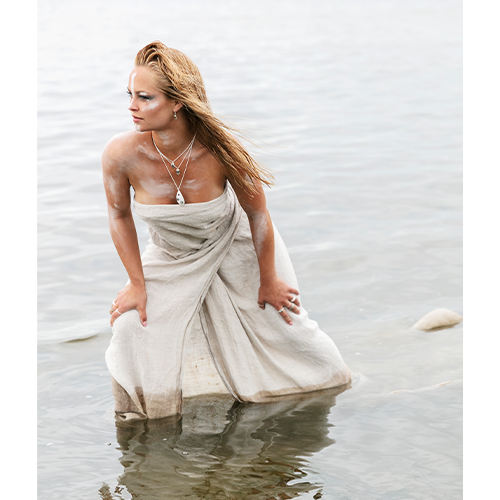 Halsband Hollow - Silver
