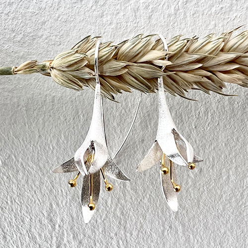 Fuchsia Luxe Örhängen - Silver/Guld