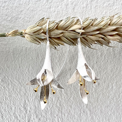 Fuchsia Luxe Örhängen - Silver/Guld