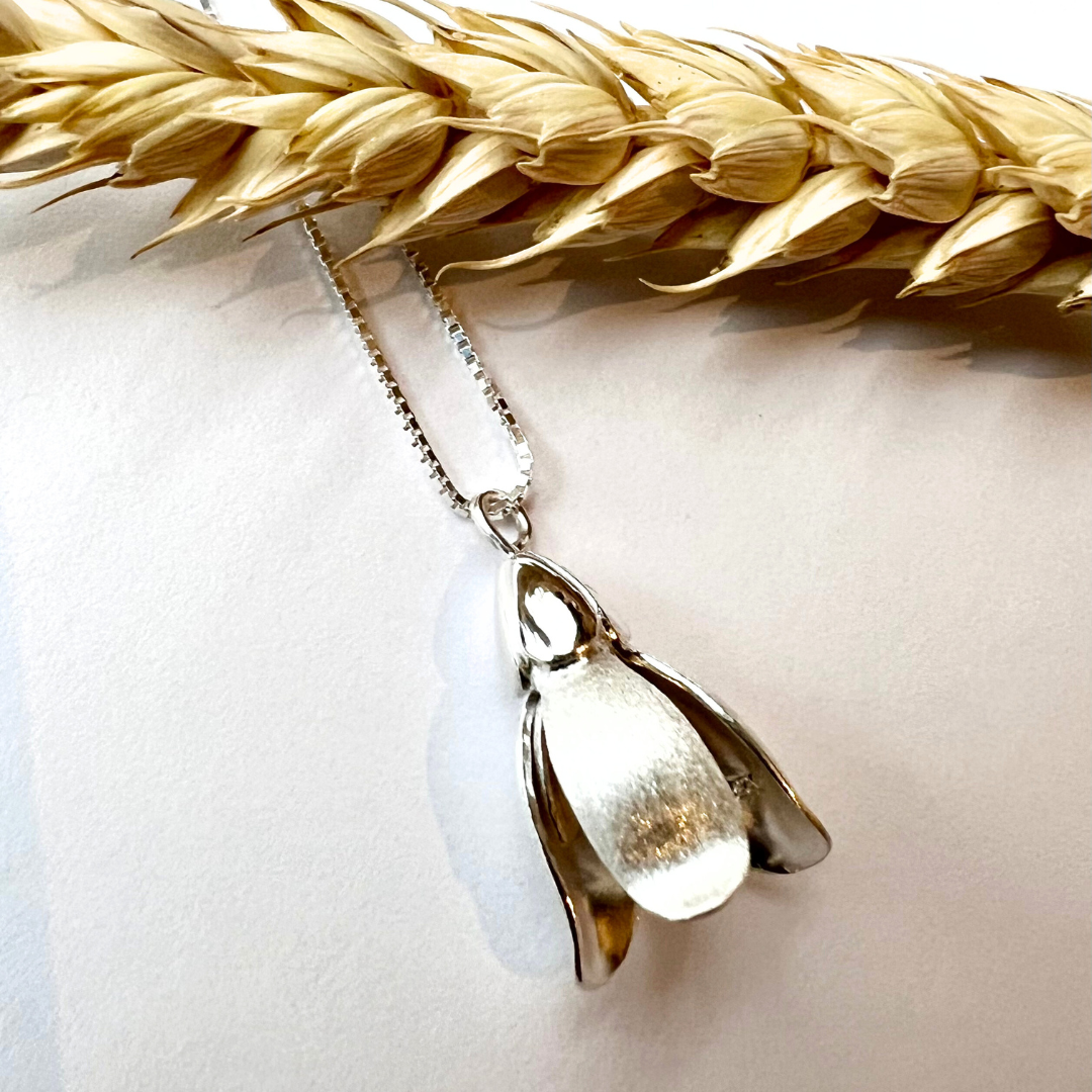 Halsband Snödroppar - Silver
