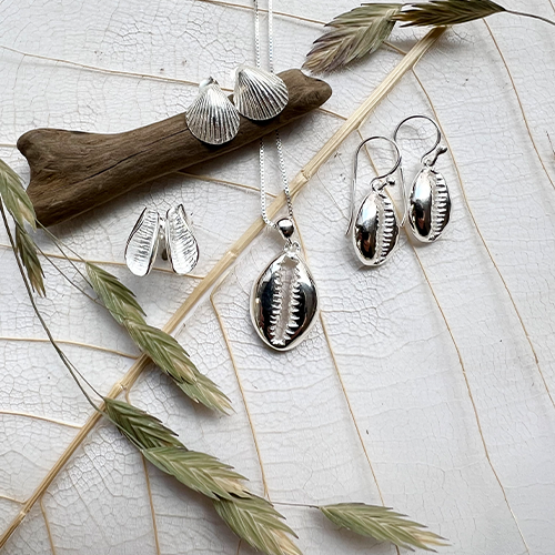 Örhängen Seashell - Silver
