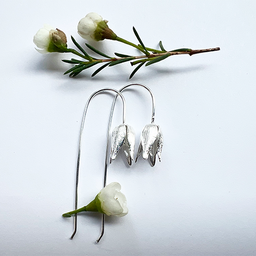 Earrings Wild Tulip - Silver