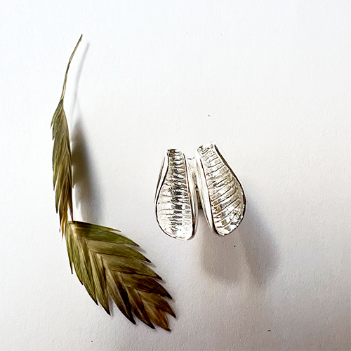 Petite Seashell Örhängen - Silver