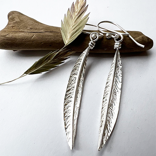 Feather of the Wind Örhängen - Silver