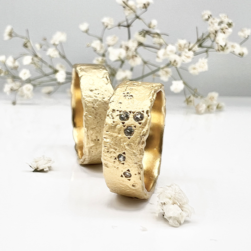 Misty Forest Starshine Ring - 18K Natural White Gold