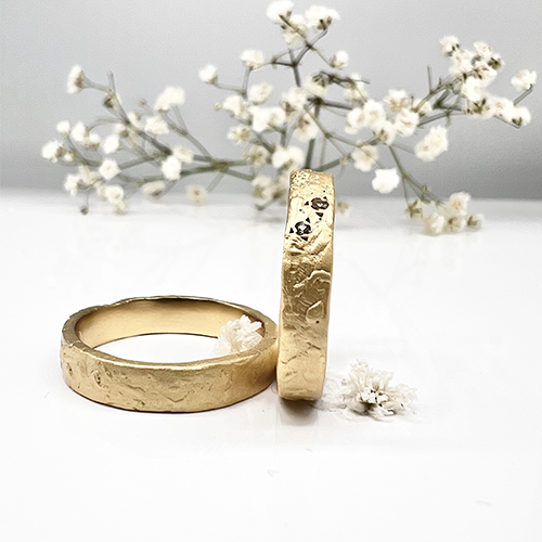 Misty Forest Twinkle Ring - 18K Natural White Gold