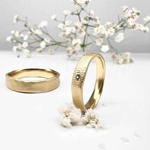 Misty Forest "Fingerprint" Ring - 18K Naturligt Vitguld
