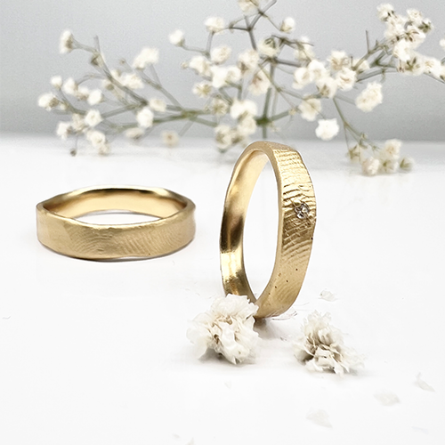 Misty Forest "Fingerprint" Ring - 18K Naturligt Vitguld