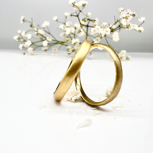 Misty Forest "Plain" Ring - 18K Gulguld