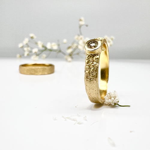 Misty Forest "Éclat" Ring - 18K Gulguld