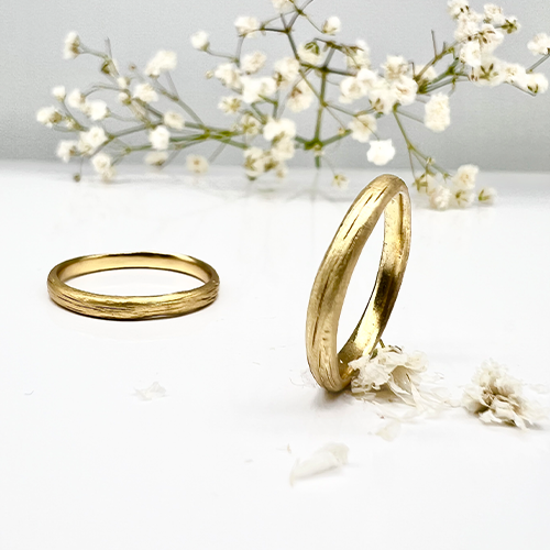 Misty Forest "Mars" Mens Ring - 18K Gulguld