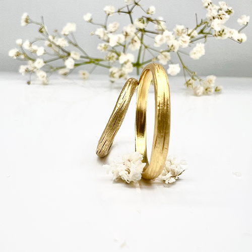 Misty Forest "Mars" Mens Ring - 18K Gulguld